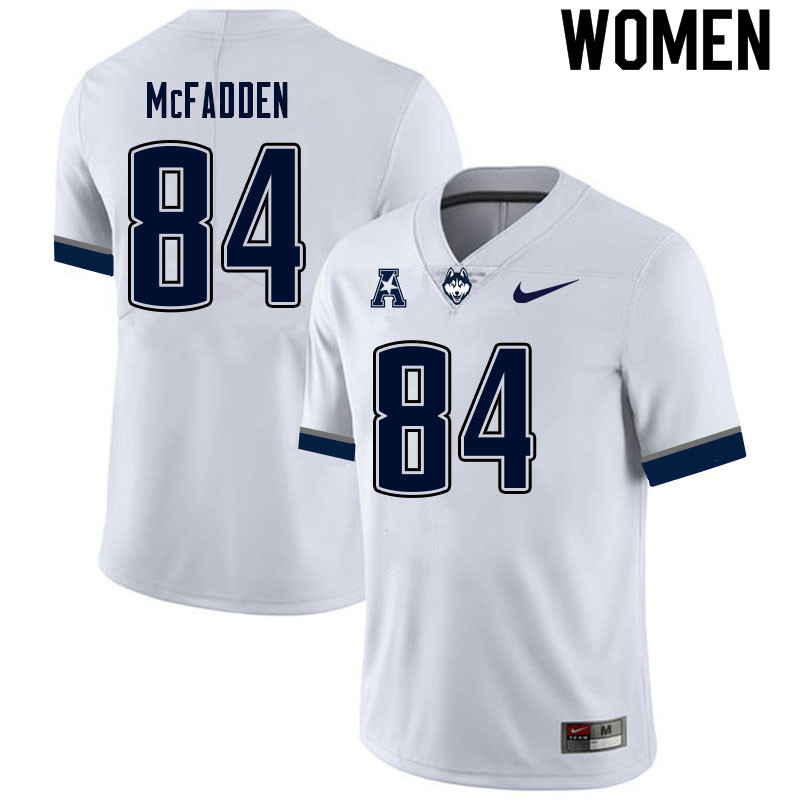 Women #84 Joe McFadden Uconn Huskies College Football Jerseys Sale-White